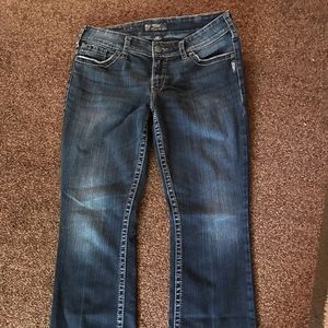Silver jeans. Good condition.